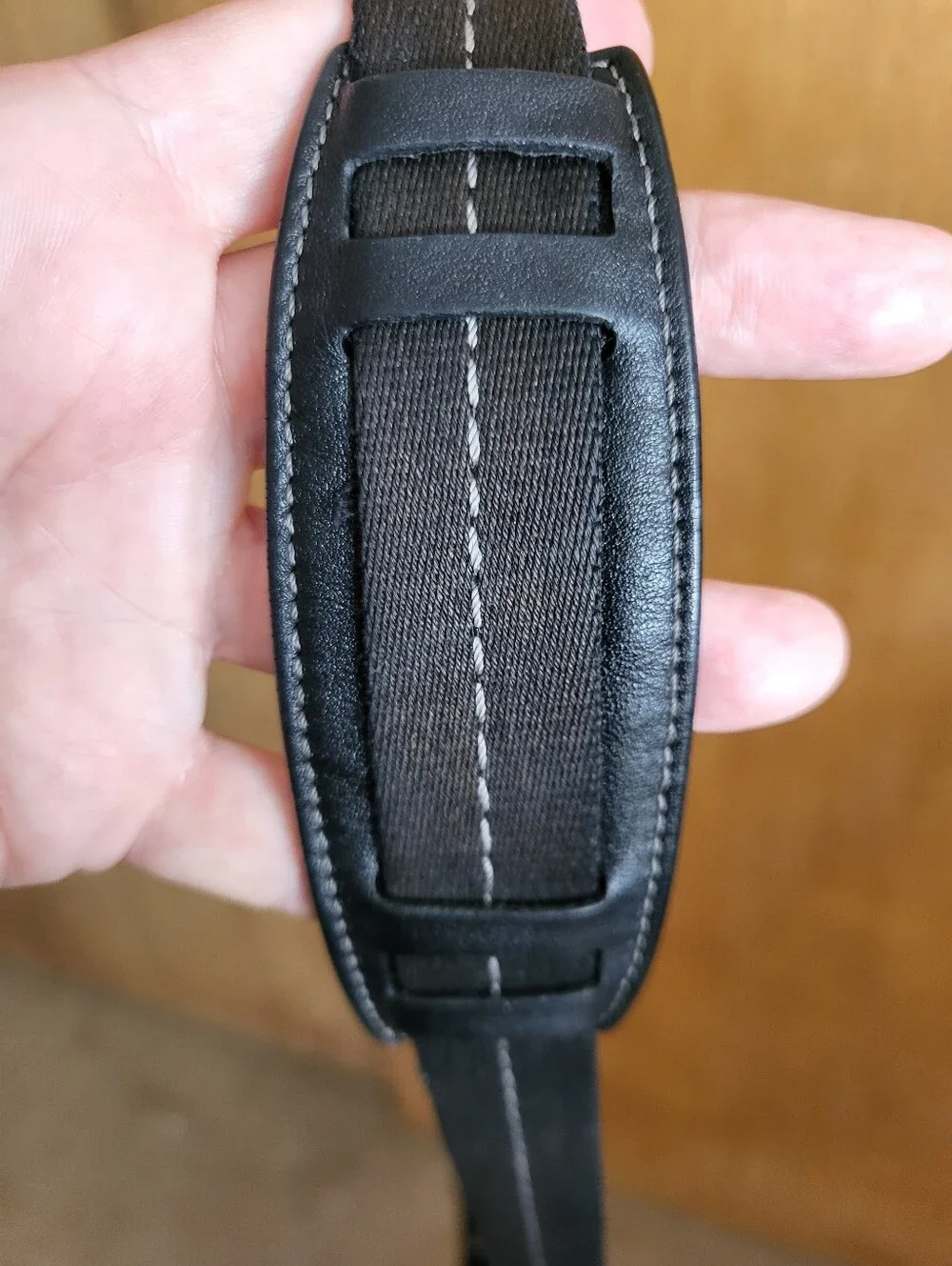 Coach Black Signature Stripe Studded Shimmer File Crossbody Bag